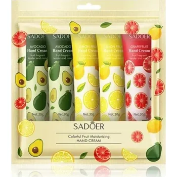 Voňavý hydratační krém na ruce 5 ks 30 g Avokádo Citron Grapefruit Výživná sada proti vysušení rukou pro každodenní péči