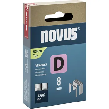 Spona do sešívačky Novus Tools 042-0789 svorky z plochého drátu Typ 53F 1200 ks Rozměry (d x š) 8 mm x 11.3 mm