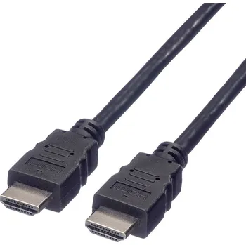 Audio kabel Value HDMI kabel Zástrčka HDMI-A, Zástrčka HDMI-A 15.00 m černá 11.99.5534 stíněný HDMI kabel
