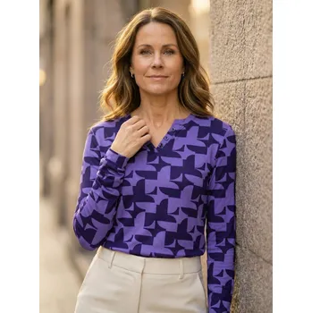 Dámské tričko Dámské triko ALTISPORT GINA FIALOVÁ 4XL