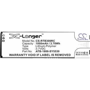 Baterie k notebooku Baterie Cameron Sino CS-RTB300RC pro RTI T1 - neoriginální