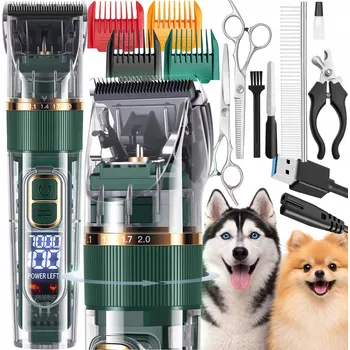Kosmetika pro psa PROFESIONÁLNÍ STROJEK NA STŘÍHÁNÍ PSŮ TRIMMER PRO PSY NA TLAPKY SADA 12v1