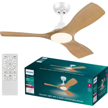 Stropní ventilátor Philips LED Olas stropní ventilátor 30 W (Ø x v) 1070 mm x 310 mm bílá s dálkovým ovládáním, stmívatelný