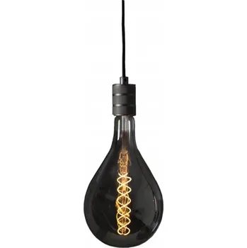 Švédská šňůra s ozdobnou objímkou E27 LENS černá