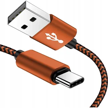 Datový kabel Kabel Interlook USB - USB-C 1 m oranžový