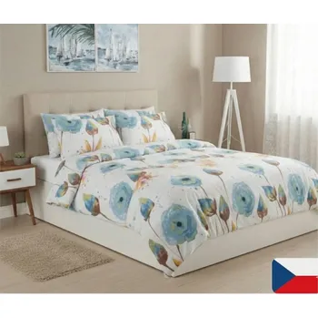 Povlečení Bavlněné povlečení Paví oko modré Velikost: 70x90, 140x220 cm