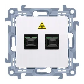 Elektrická zásuvka Telefonní zásuvka nástěnná Kontakt-simon bílá