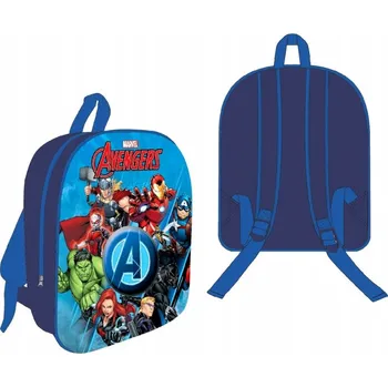 Dětský batoh Jednokomorový Batoh pro předškoláky Avengers Difuzed pro chlapce modrý