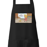 Zástěra s potiskem Jiránkův fór: Blondýna a slupka od banánu