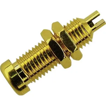 Krokosvorka Hirschmann Test a Measurement BU 10 Au zdířka pro banánek zásuvka, vestavná vertikální Ø pin: 4 mm zlatá 1 ks