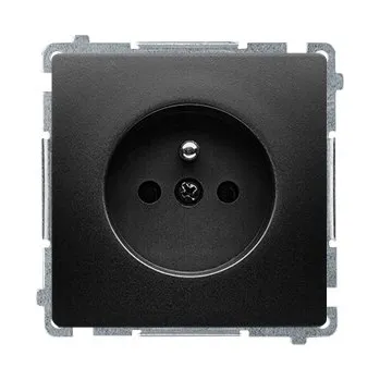 Elektrická zásuvka Elektrická Zásuvka Kontakt-simon černá