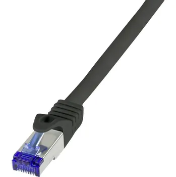 Datový kabel LogiLink C6A093S RJ45 USB kabel CAT 6A S/FTP 10.00 m černá 1 ks