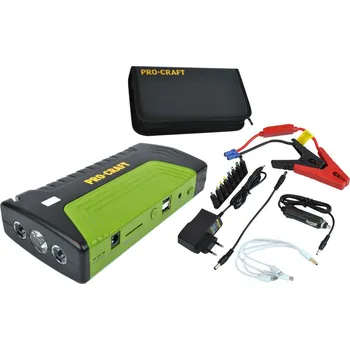 Startovací zdroj EXTOL PREMIUM PROCRAFT JS-10 startovací aku zdroj 400A s funkcí powerbanky 10Ah a LED svítilny