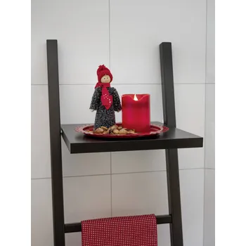 Příslušenství pro LED osvětlení Dekorativní LED svíčka, 8 x 10 cm, červená