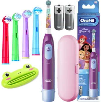 Elektrický zubní kartáček Elektrický zubní kartáček Oral-B D2 Stages Girl růžový s časovačem pro děti