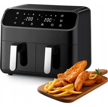 fritéza Horkovzdušná fritéza ADM Double Air Fryer – 2 koše 4L+4L