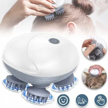 ELEKTRICKÝ MASÉR NA HLAVU A TĚLO, VODĚODOLNÝ, VHODNÝ PRO KOČKY A PSY