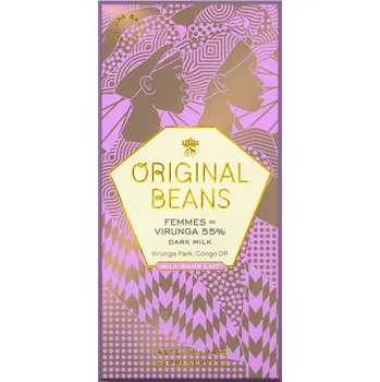 Čokoláda Original Beans Mléčná čokoláda 55 % Femmes de Virunga