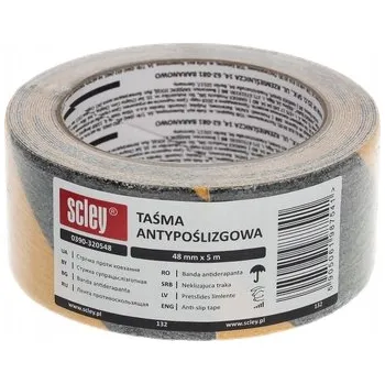 Lepicí páska PROTISKLUZOVÁ PÁSKA NA SCHODY A PODLAHY ČERNÁ 48MM X 5M SAMOLEPICÍ