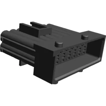 Elektrický konektor Automobilový konektor, počet kontaktů: 16 barva Černá, Samec, Kabelová montáž, řada: Timer, počet řad: 2