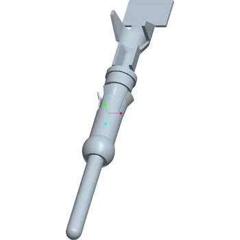 TE Connectivity 66566-4 samostatný kontakt pro kulatý faston, 1 ks