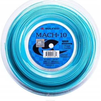Struna na výplet tenisové rakety Tenisový výplet Solinco Mach-10 1.25 modrý špulka 200m