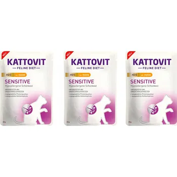 Krmivo pro kočku Kattovit Sensitive krmivo pro citlivé kočky Paštika s kuřecím masem 85g