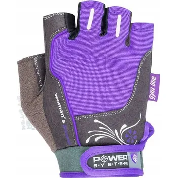 Rukavice Power System DÁMSKÉ RUKAVICE do posilovny WOMAN`S POWER-PURPLE vel. S