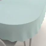 Teflonový oválný ubrus Milano TF-050 - světle mentolový 100x160 cm