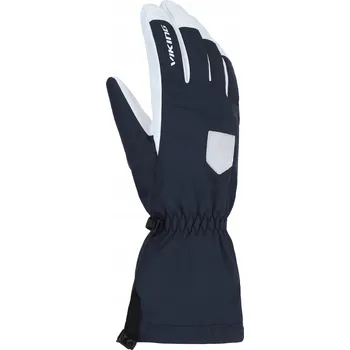 Rukavice Pánské lyžařské rukavice VIKING Sven, tmavě modré s bílou kůží vel. 7
