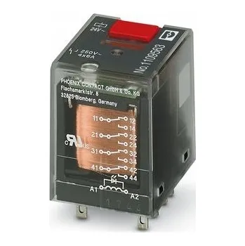 Relé Průmyslové relé 2P 12A AgNi 24V DC pro patici ECOR-2, REL-IR-BL/L-2