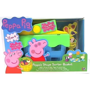 Hračka pro nejmenší Prasátko Peppa Hudební košík - třídič tvarů 1684722