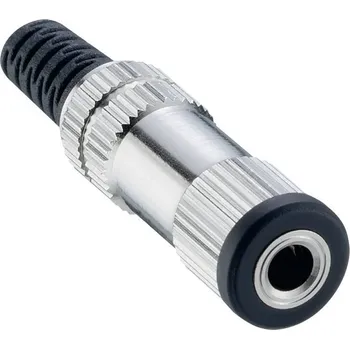 Elektrická zásuvka Lumberg 1520 02 jack konektor 3.5 mm zásuvka, rovná Pólů: 3 stereo stříbrná 1 ks