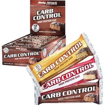 Body Attack Carb Control-Protein Bar, 100g, Boddy Attack Varianta: Peanut Butter