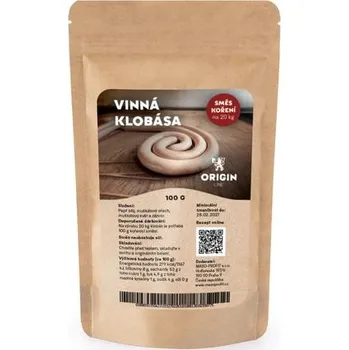 Koření Origin Line Kořenicí směs bez soli Vinná klobása 100 g na 20 kg díla