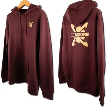 Pánská mikina Mikina CCMoore Burgundy Hoodie Velikost 2XL