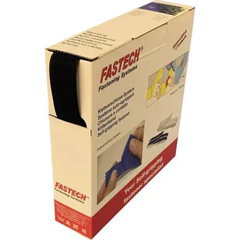 Zip FASTECH® B25-OMNI-999910 pásek se suchým zipem, k našití, ke spojování, háčková a flaušová část, (d x š) 10 m x 25 mm, černá, 10 m