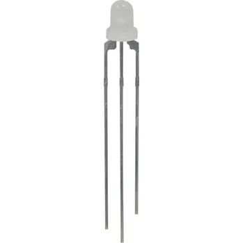 Polovodič Kingbright L-115VGYW vícebarevná LED zelená, žlutá kulatý 3 mm 30 mcd, 24 mcd 60 ° 24 mA 2.2 V, 2.1 V