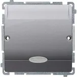 Jednopólový vypínač Kontakt-simon stříbrný klasický zápustný