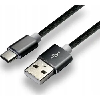 Datový kabel Kabel Everactive USB - USB typ C, 1 m, černý