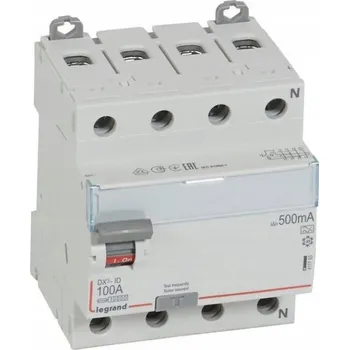 Proudový chránič Proudový chránič 4P 100A 0,5A typ A P304 DX3 411793