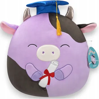 plyšák SQUISHMALLOWS PLYŠÁK KRÁVA KRAVIČKA ALEXIE GRADUATION 30 CM