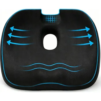 Polštář ORTOPEDICKÝ POLŠTÁŘ DO AUTA NA SEDADLO ŽIDLE PAMĚŤOVÁ PĚNA