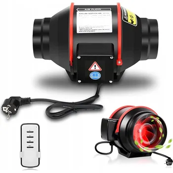 Domácí ventilátor POTRUBNÍ VENTILÁTOR 150MM S DÁLKOVÝM OVLÁDÁNÍM A DVĚMA ÚROVNĚMI RYCHLOSTI