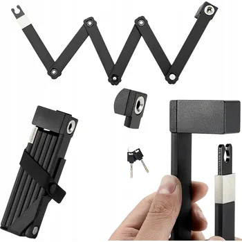 Zámek na kolo Zabezpečení kola skládací zámek Rockbros 5907769382116