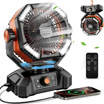 Domácí ventilátor Akumulátorový ventilátor ColdSky 5W s 8 rychlostmi