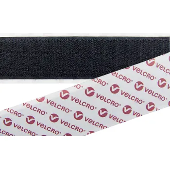 Zip VELCRO® E08802533013025 pásek se suchým zipem, lepicí, háčková část, (d x š) 25000 mm x 25 mm, černá, 25 m