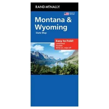Cestování Rand McNally Easy to Fold: Montana, Wyoming Laminated Map - Rand McNally