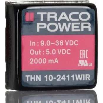 Měnič napětí DC-DC převodník 10W, výstup: 5V dc 2A 3kV dc Ano, Vin 9 36 V DC Ne