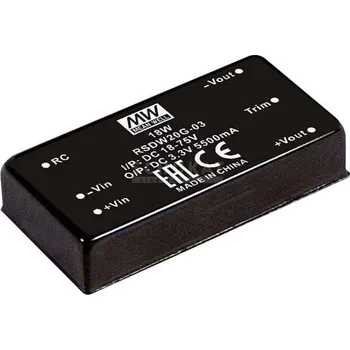 Měnič napětí MEAN WELL RSDW20H-15 DC/DC měnič napětí 1.33 A 20 W Počet výstupů: 1 x Obsah 1 ks